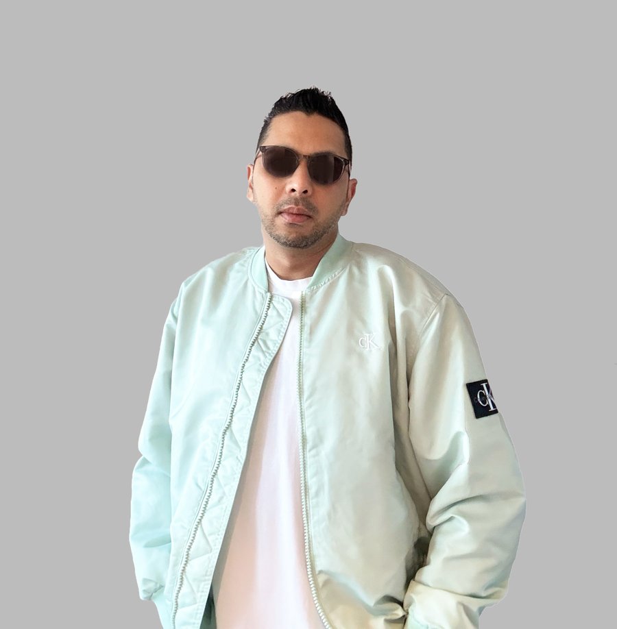 LMD in mint green bomber jacket