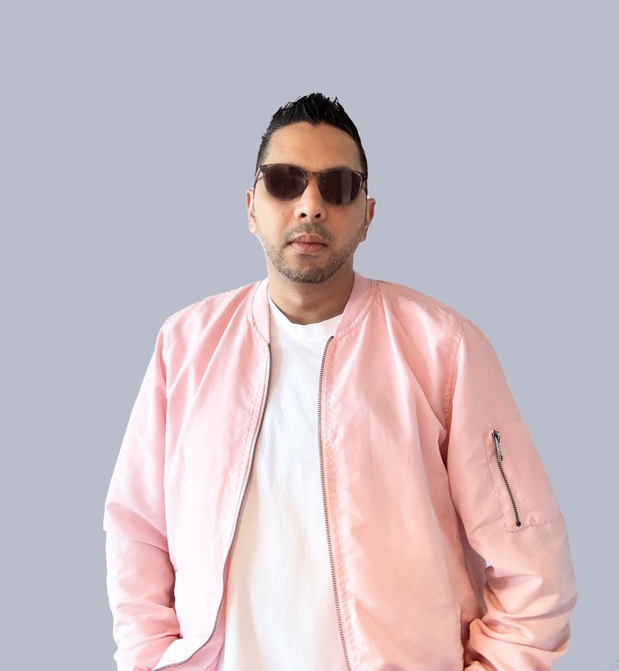 LMD in pink bomber jacket